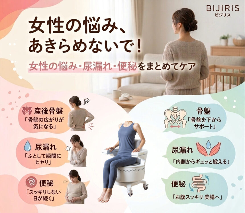 尼崎市で骨盤底筋を鍛えれるビジリス